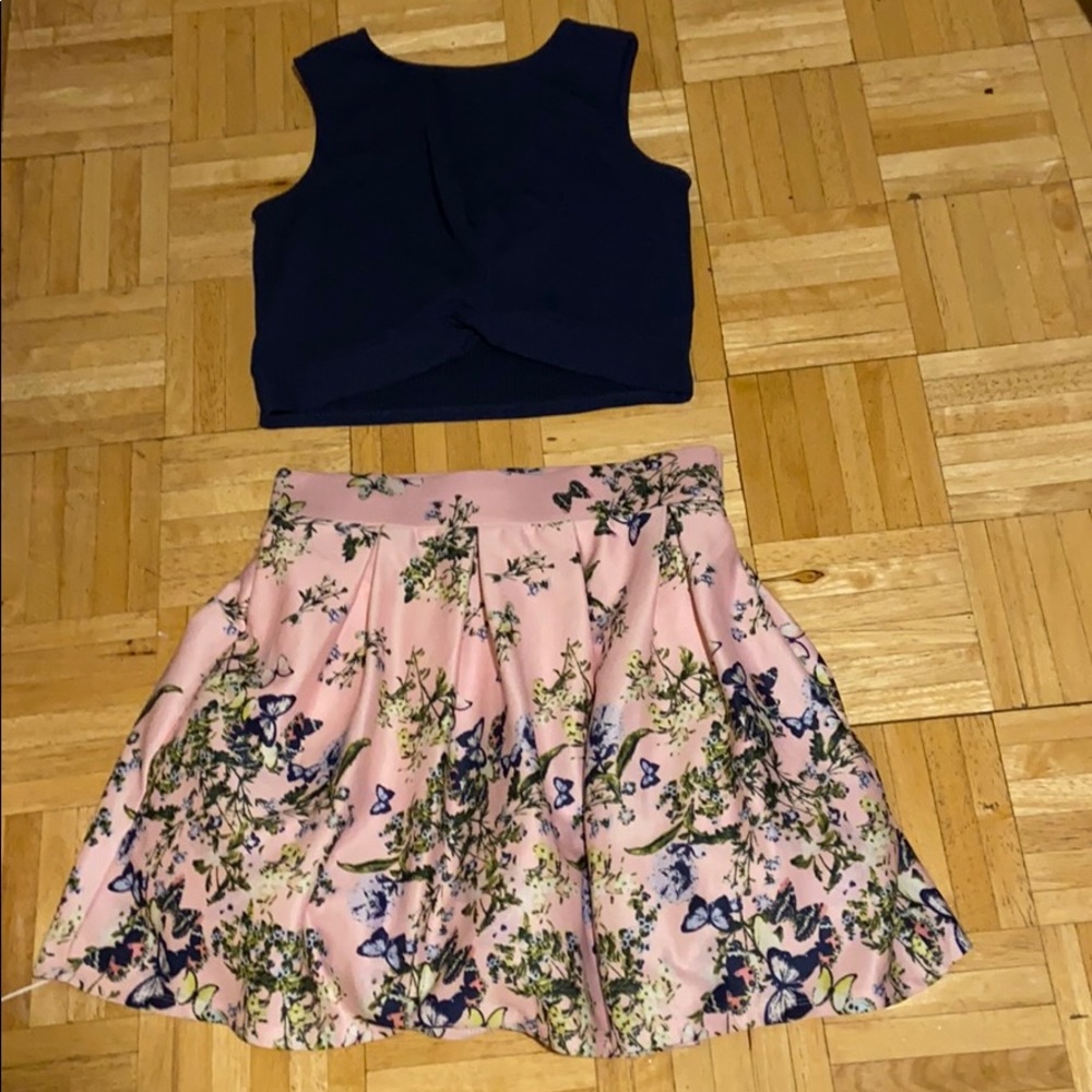 Beautees skirt and blouse